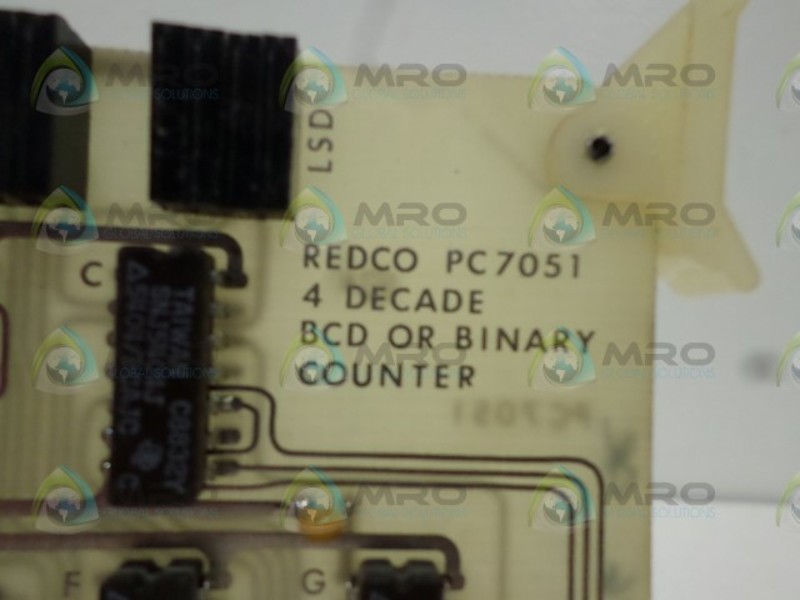 LLOYD CONTROLS REDCO PC7051 BCD ON BINARY COUNTER UNMP