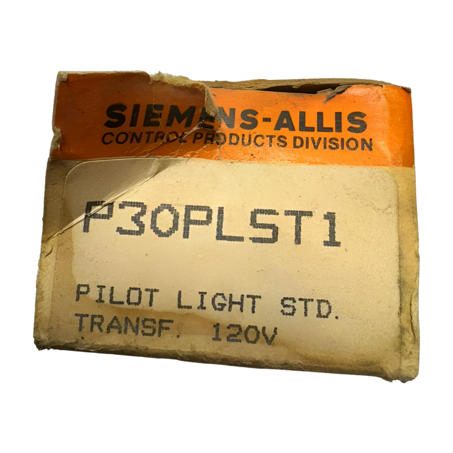 Siemens-Allis P30PLST1 Pilot Light STD TRANSF Control Button, 120V/60Hz, 6V, 1VA