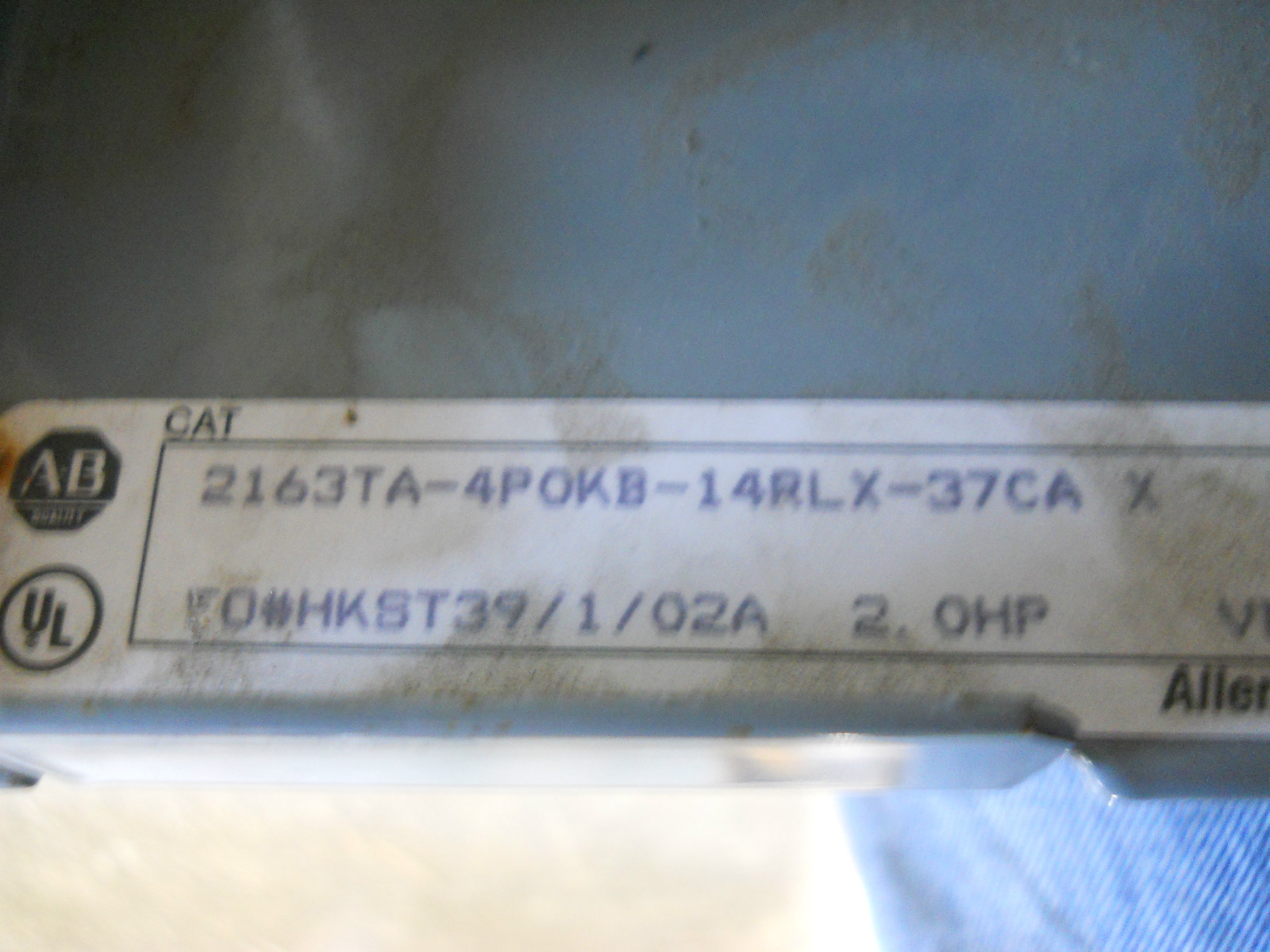 ALLEN BRADLEY MOTOR CONTROL 216TA-4P0KB-14RLX-37CA-X 22B-D4PON104 1321-3R4-B
