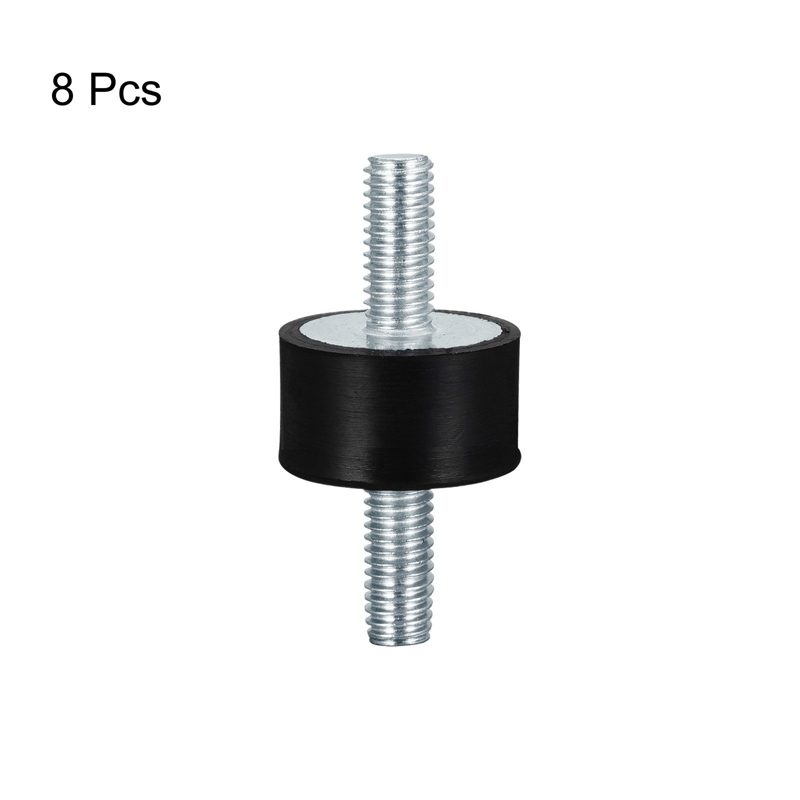 8pcs M6x18mm Rubber Mounts Anti Isolator Studs Shock Absorber Male 20x10mm