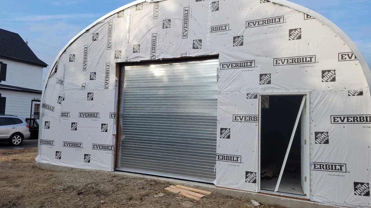 DuroSPAN S-Model 40x30x16 Steel Arch Building | Clear Span | Open Ends DIY
