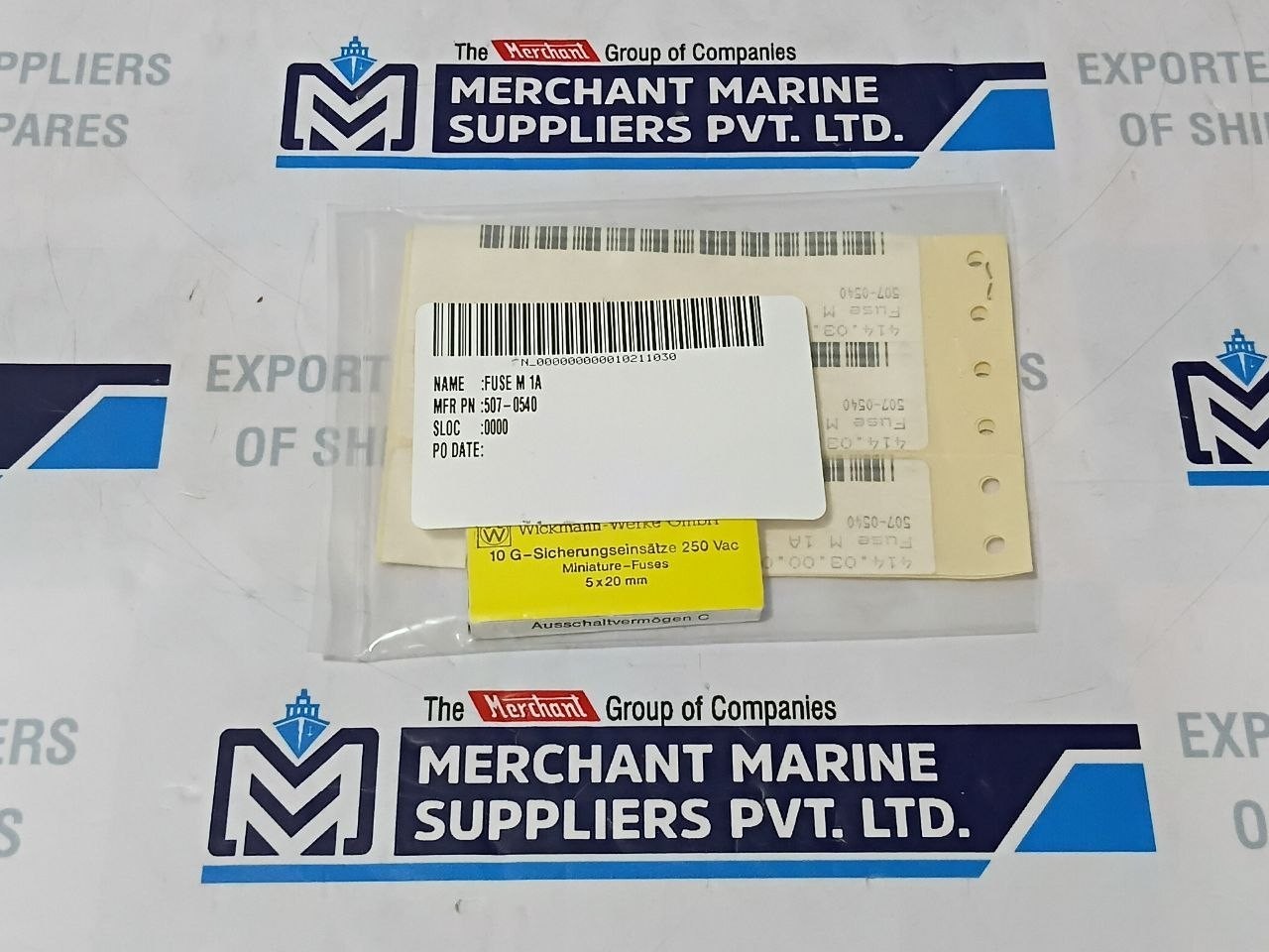 Wickmann-Werke M 1A Miniature Fuses 250Vac 5x20mm 507-0540 (Lot of 10 pcs)