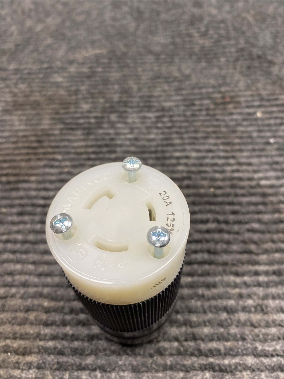 NOS Marinco 205C NEMA L5-20R Locking Connectors; 20A; 125V; 2P; 3W