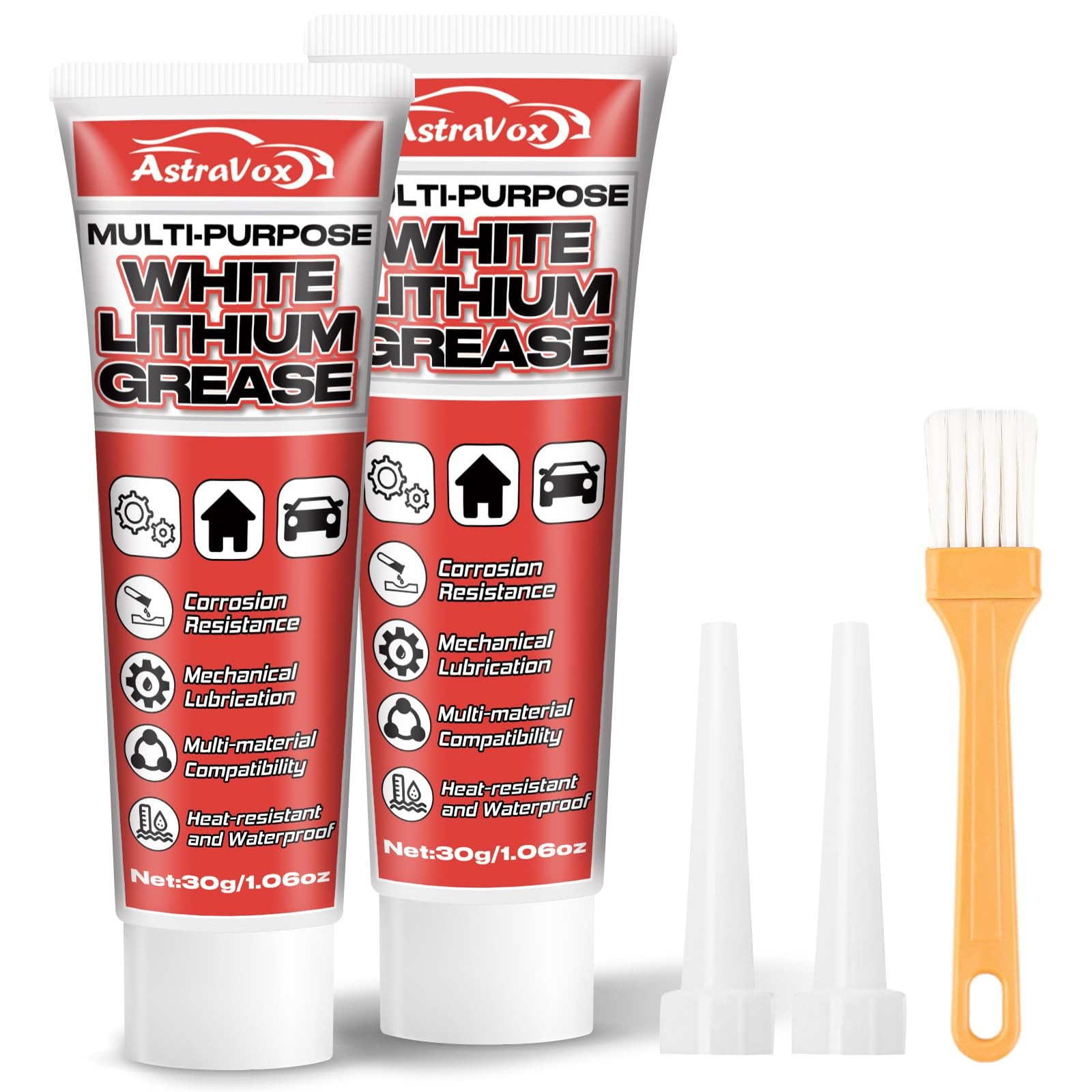 AstraVox White Lithium Grease, Multi-Purpose Lubricant Grease with…