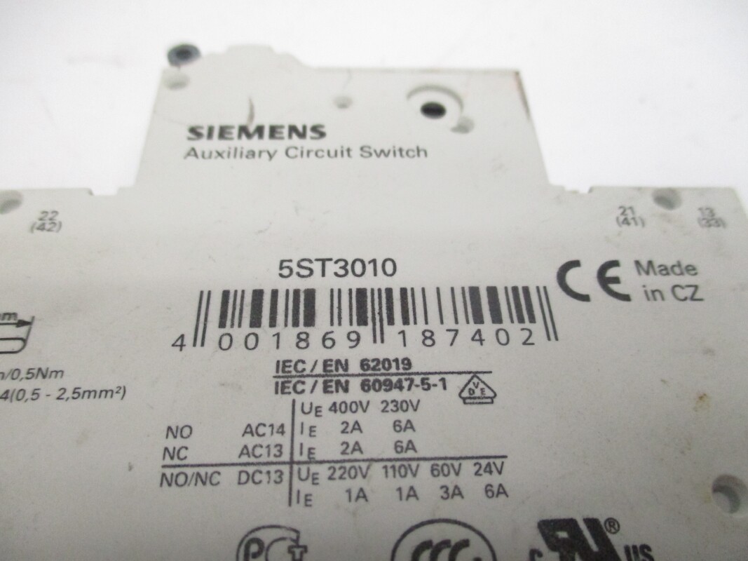 SIEMENS 5ST3010 400V 6A UNMP