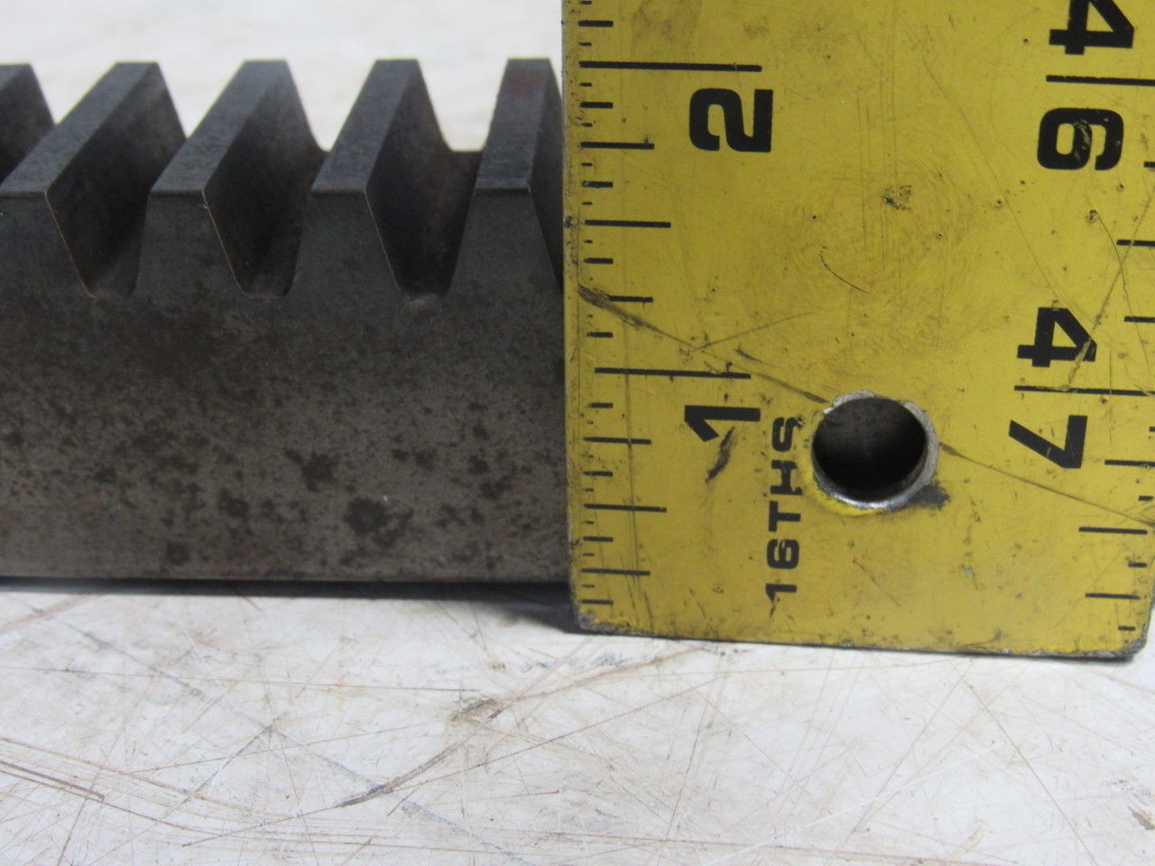 Flat Pinion Gear Rack 136T 0.151 MOD 1.5″ Face 70.0185″ 1/2″ Pitch Approx.