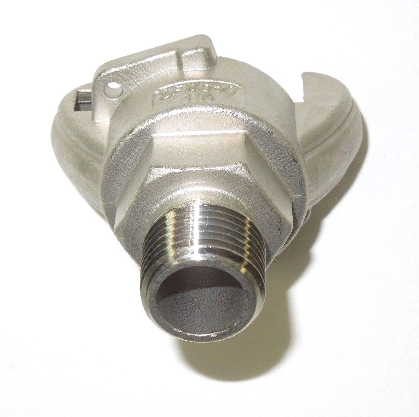 1/2″ Male NPT Universal Crowfoot Coupling Chicago Fitting 316 Stainless SFM050SS