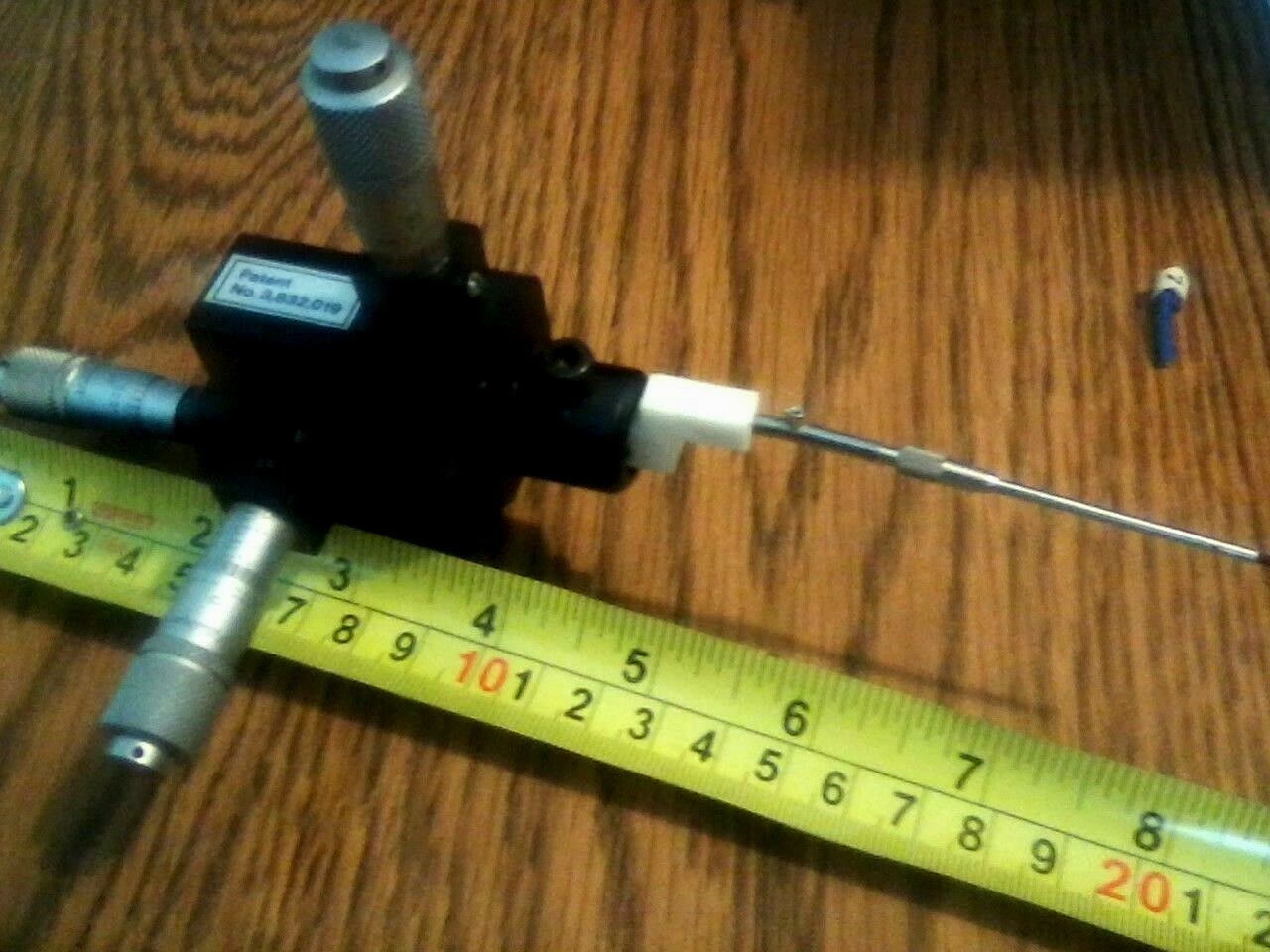 3 MITUTOYO 3 0-25mm MICROMETER 2TIER + 1 ALESSi 3/8″ DOVETAIL BALL BEARING SLIDE