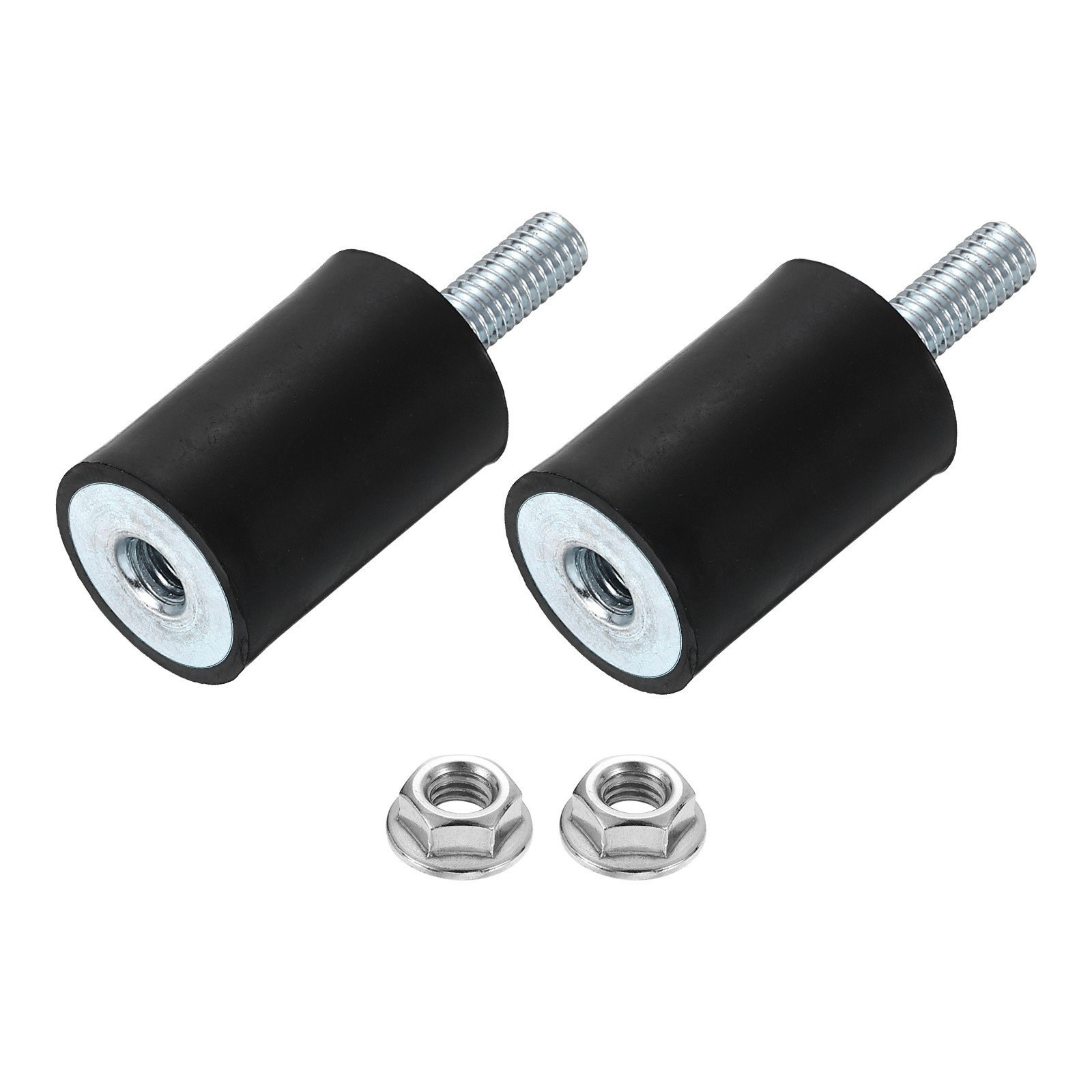 2Pcs M6x18mm Rubber Mounts, 20x30mm(DxH) Rubber Shock Absorber Mount with Nuts