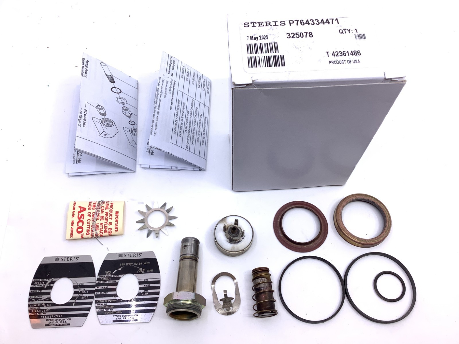 Steris P764334-471 KIT MANIFOLD REPAIR for Amsco Steam Sterilizer 325078
