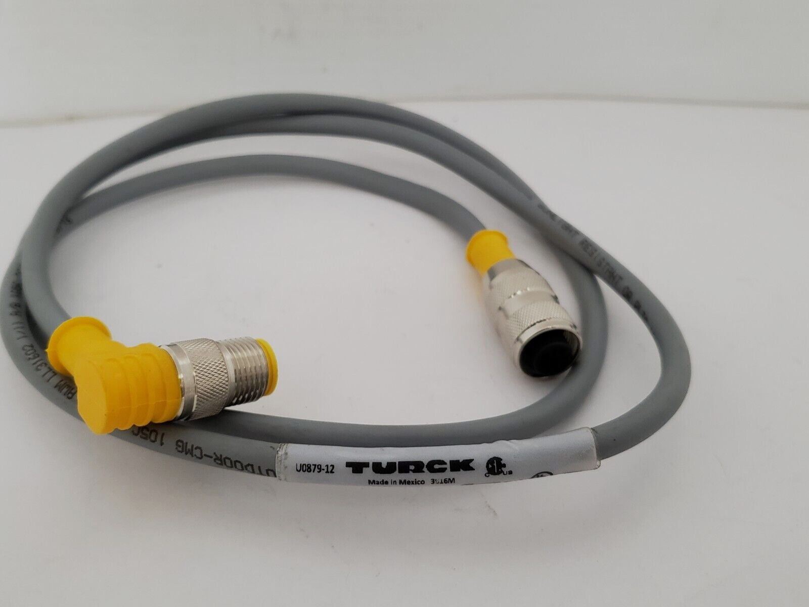 TURCK RK4.4T-1-WS 4.4T/S824 CORDSET DOUBLE ENDED MALE/FEMALE (U0879-12) NNB