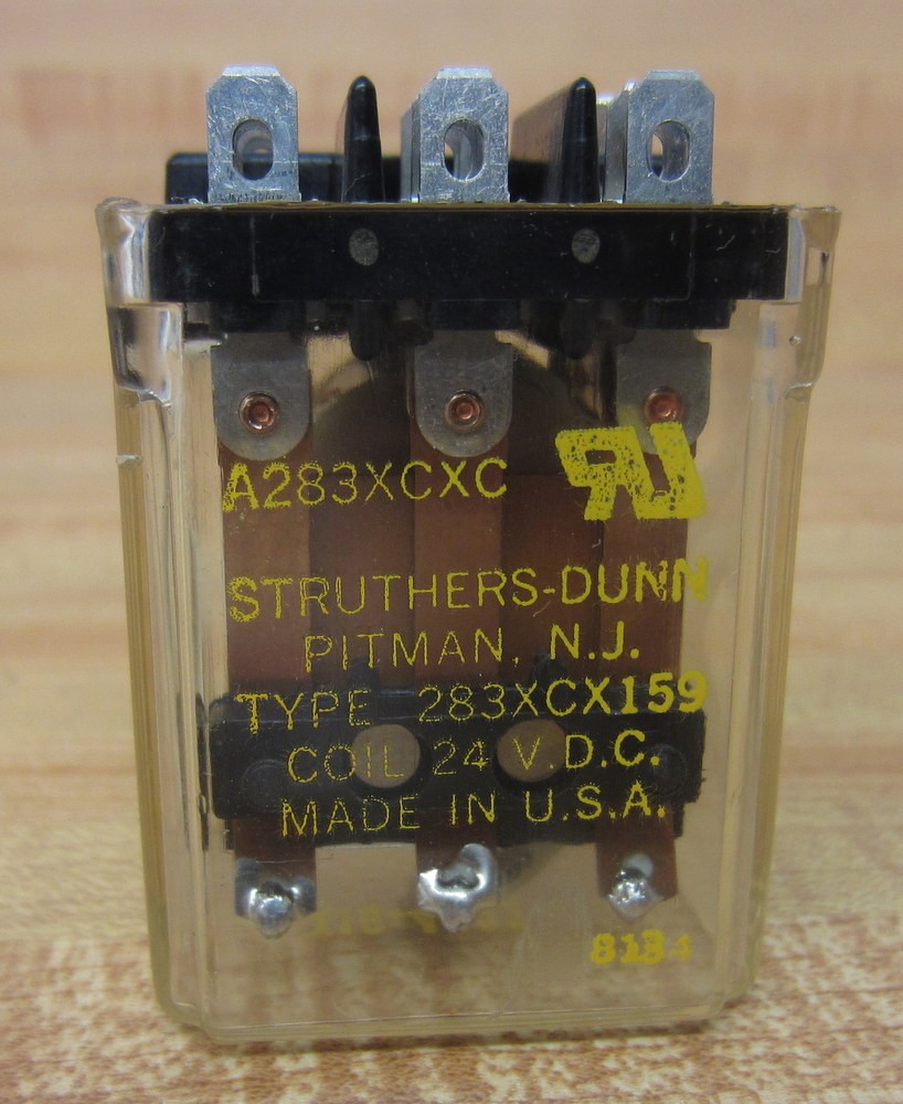Struthers Dunn 283XCX159-24VDC Relay 283XCX159-24V.D.C.