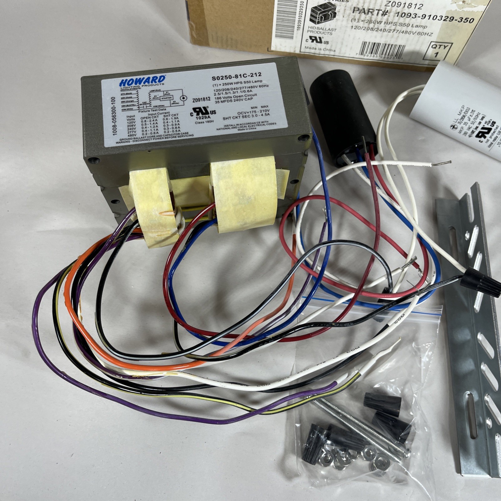 Howard Industries S-250-5T-CWA-K Ballast Assembly Part # 1093-910329-350 – NIB