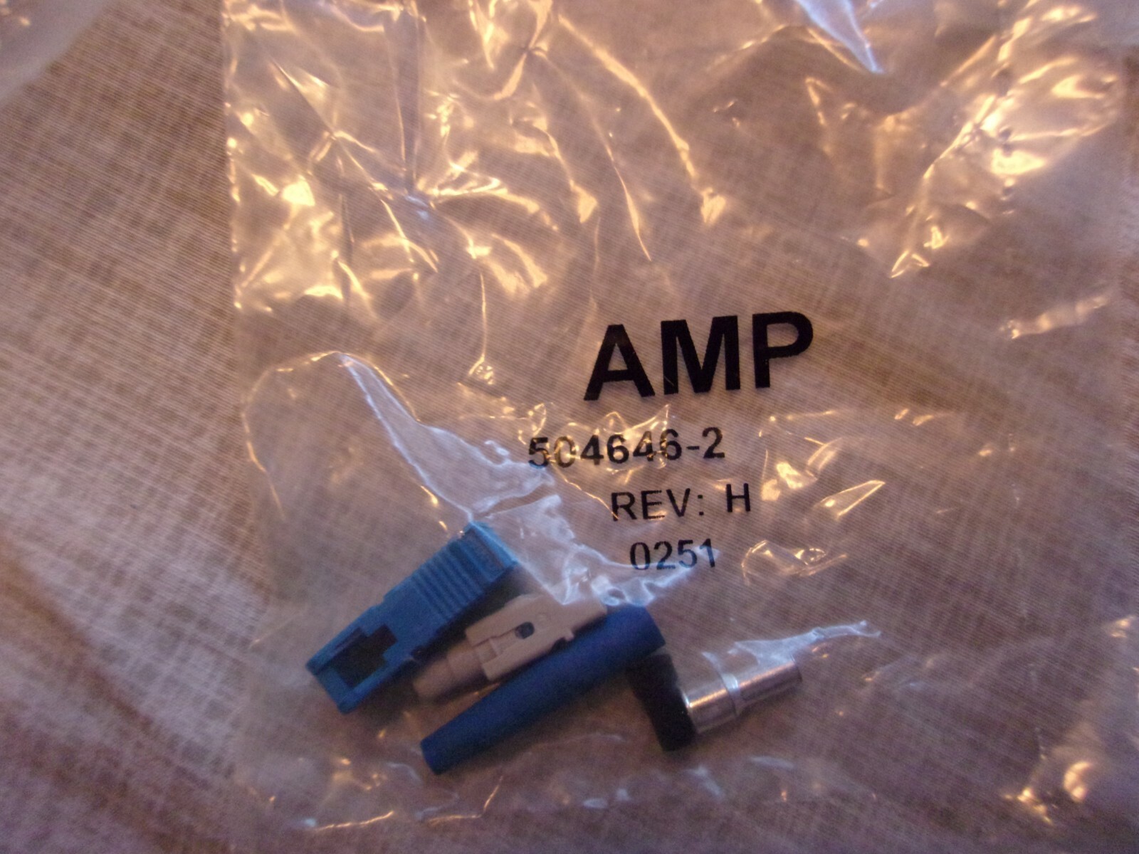 Amp Brand TE Connectivity NOS 17 Total Conn SC Single Mode Simplex #504646-2