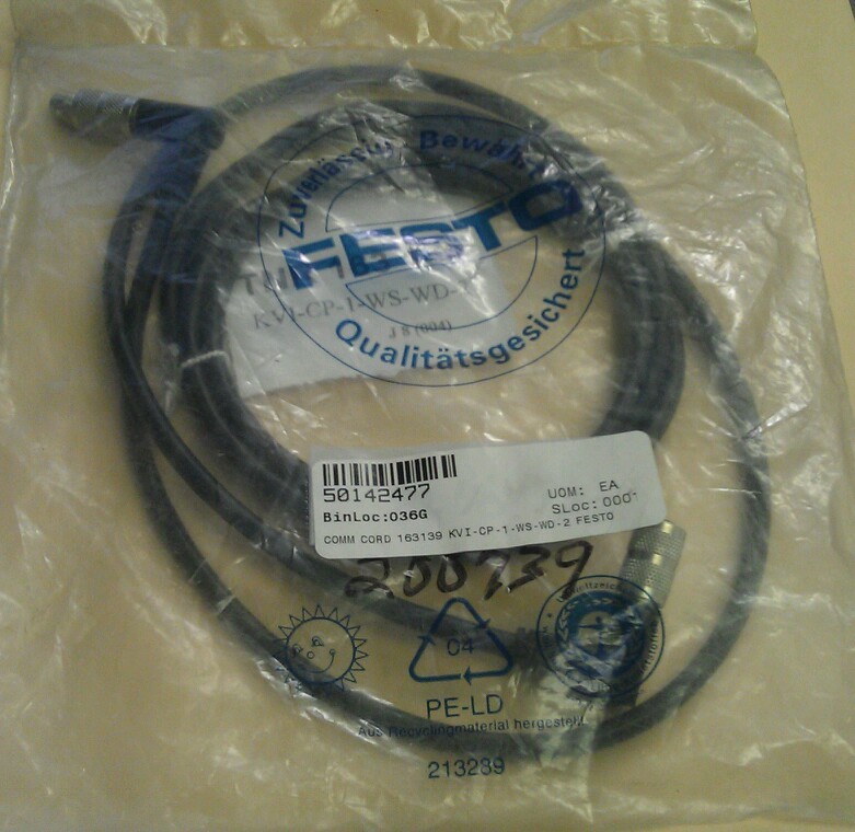 FESTO TNR 163 139 KVI-CP-1-WS-WD-2 CABLE