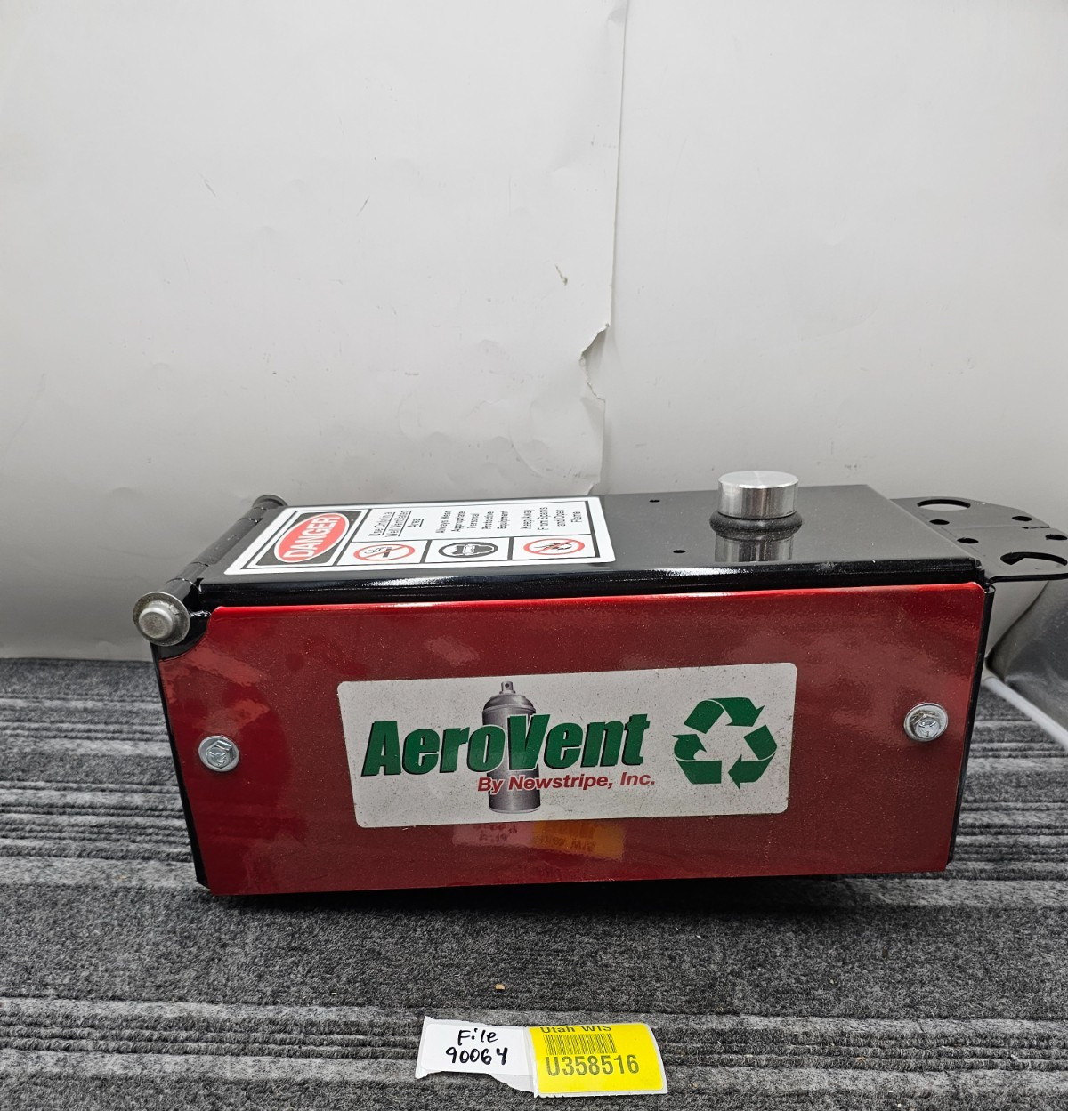 Newstripe AeroVent Aerosol Can Disposal System Can Guide Heavy Duty