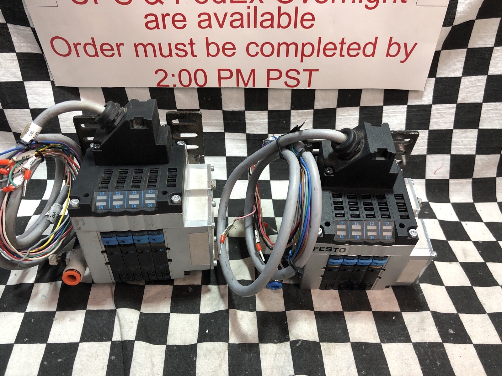 Festo Valve Manifold 18253, CPV10-GE-MP-4, CPV10-VI 18200, Lot Of 2, SHIPSAMEDAY