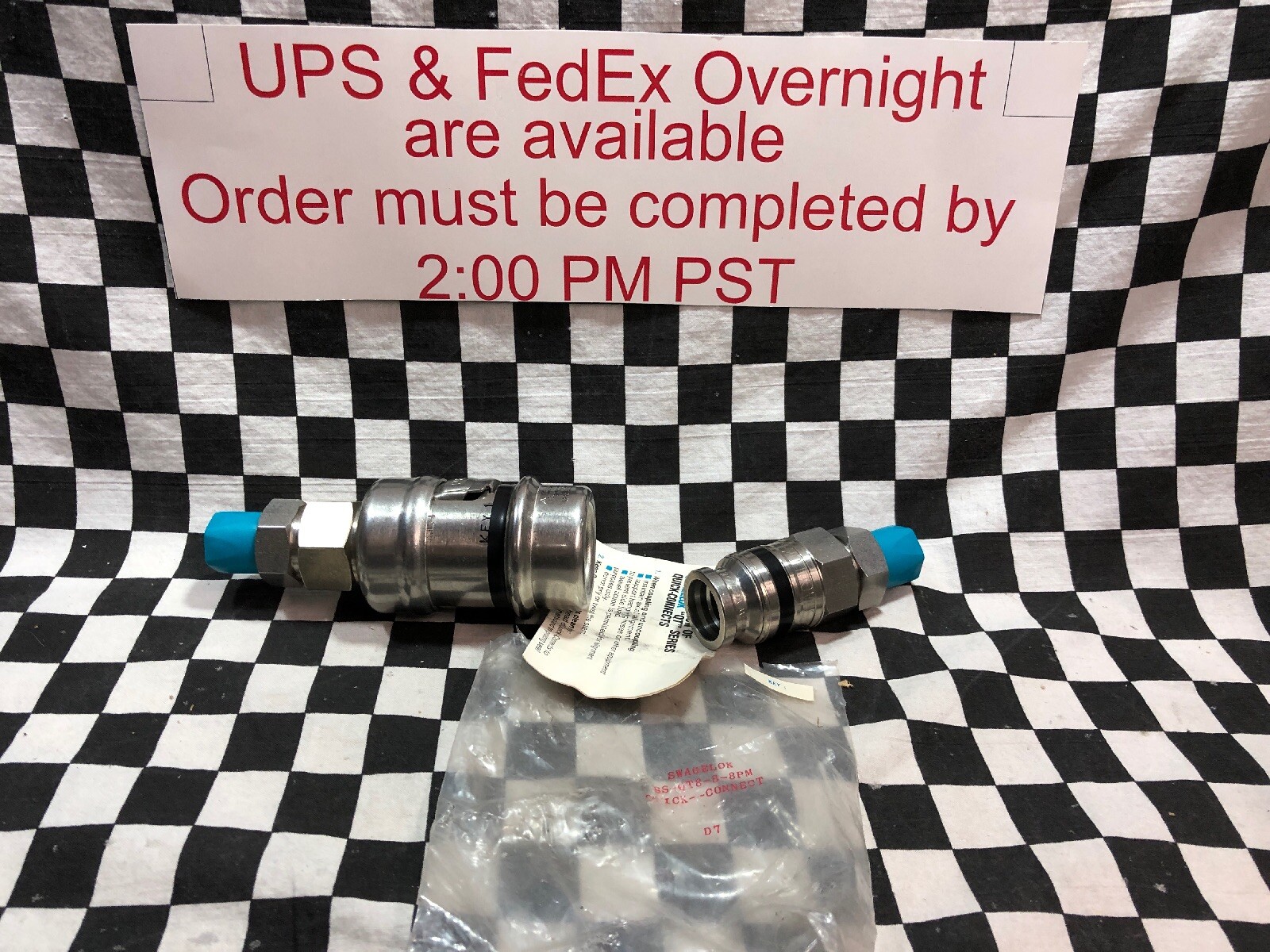 SWAGELOK SS-QT8-B-8PM-K1, Quick Connect 1/2″ NPT, BLACK, SHIPSAMEDAY #1615V7