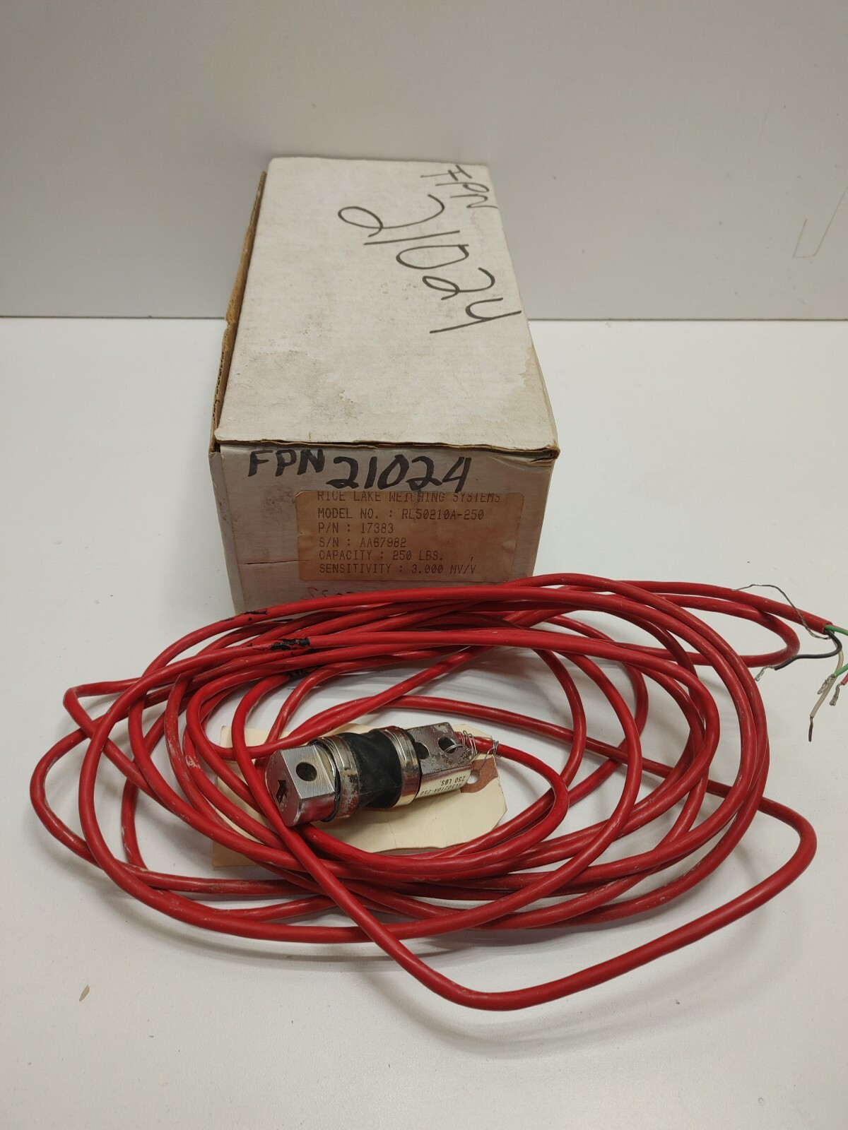 GUARANTEED! RICE LAKE 3.0MV/V 250LB DINGLE ENDED BEAM LOAD CELL RL50210A-250