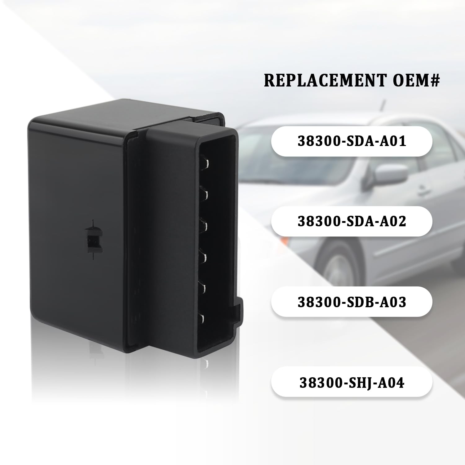 6 Pin LED Flasher Relay,LED Turn Signal Relay Replacement OEM#38300-SDA-A01,3830