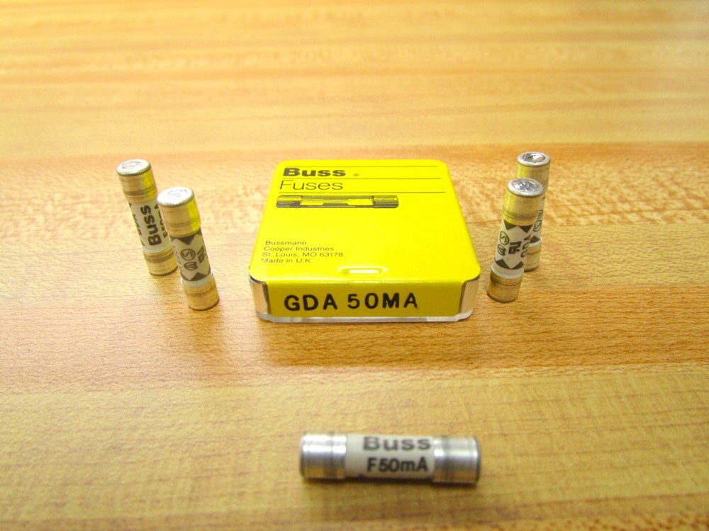 Bussmann GDA 50MA Buss Fuse GDA50MA (Pack of 5)