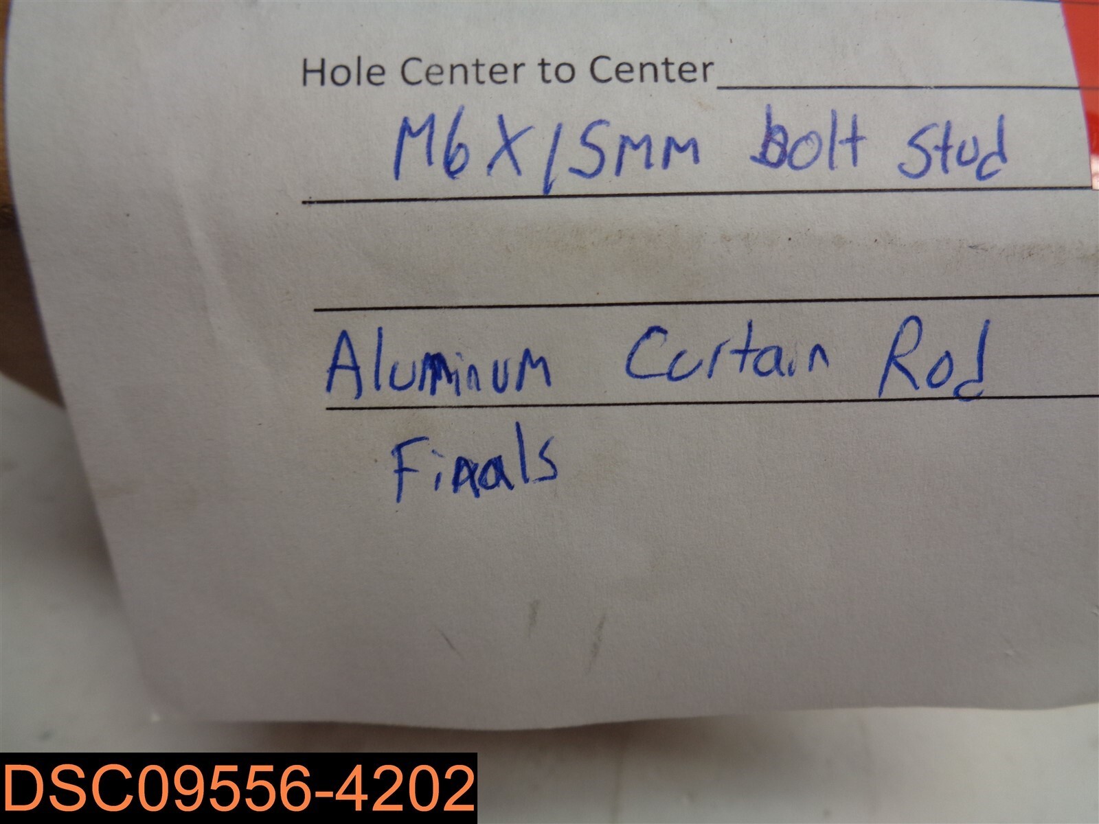 Qty =2: Acorn 1″ Curtain Rod Finials 4″ X 2-1/4″ M6 X 15mm Bolt Stud