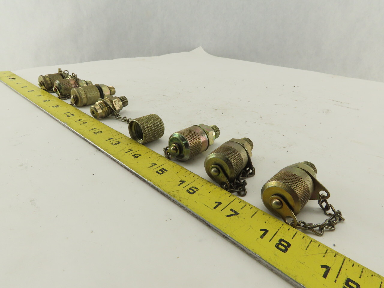 EMA3/7/16-20UNF Diagnostic Fitting Test Point Port W/Cap Lot of 7