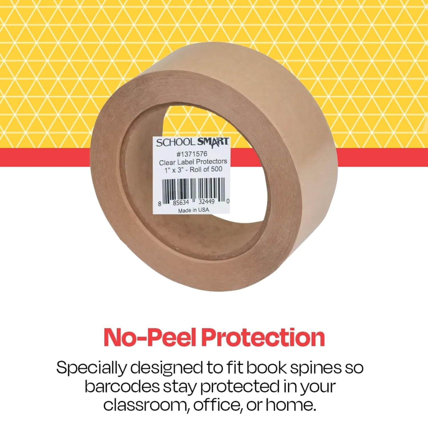 Vinyl Label Protectors, round Corner Rectangle, 1 X 3 Inches, Clear, Pack of 500