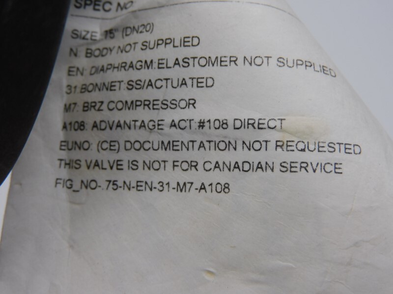 ITT .75-N-EN-31-M7-A108 90PSI .75″ NSNP