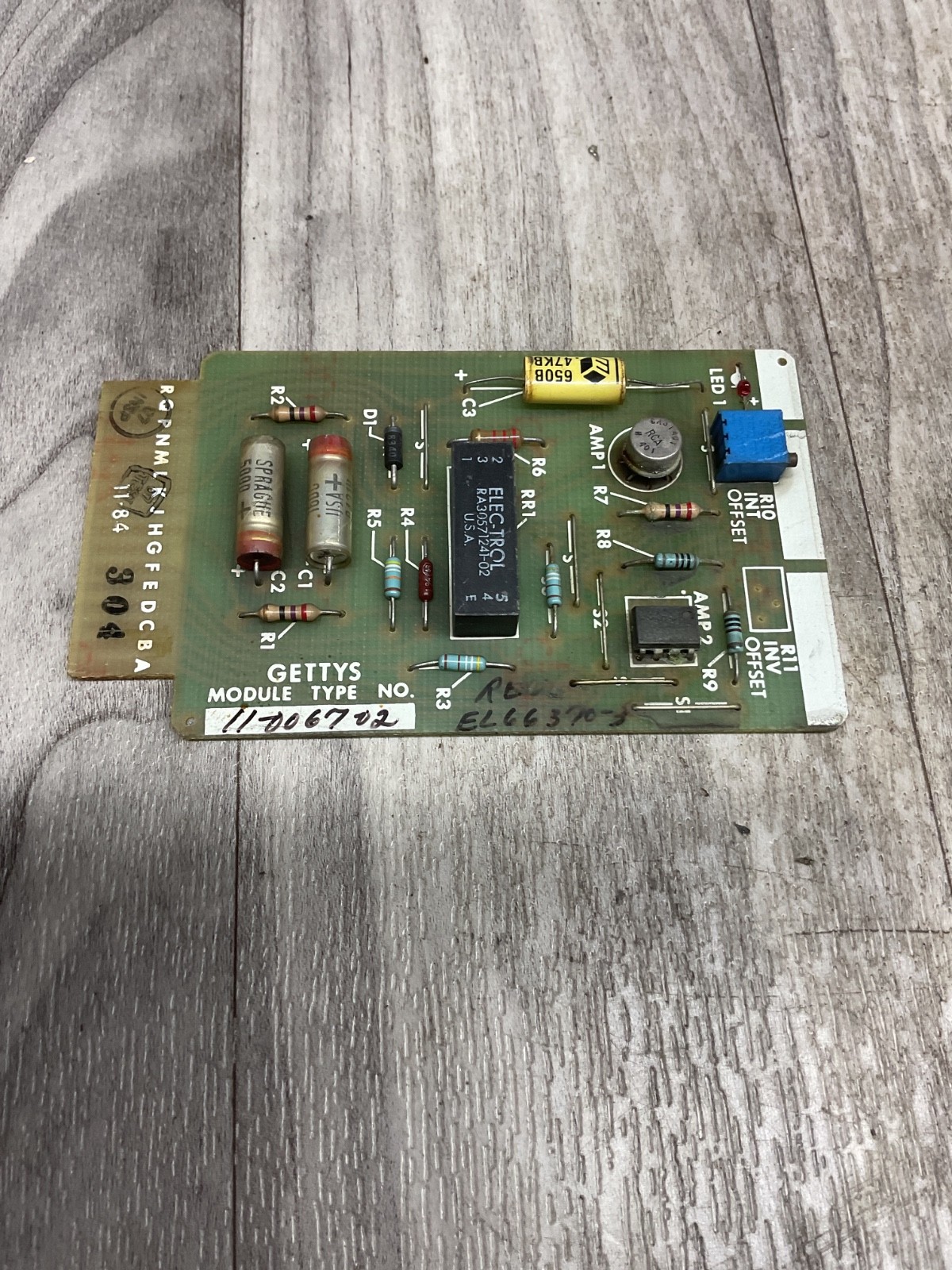 Gettys Control Boards 11-0067-102 *FREE SHIPPING* #4111B46