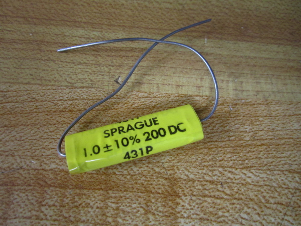 Sprague 431P-200VDC Capacitor 431P200VDC 1.0±10% 200 DC (Pack of 3)