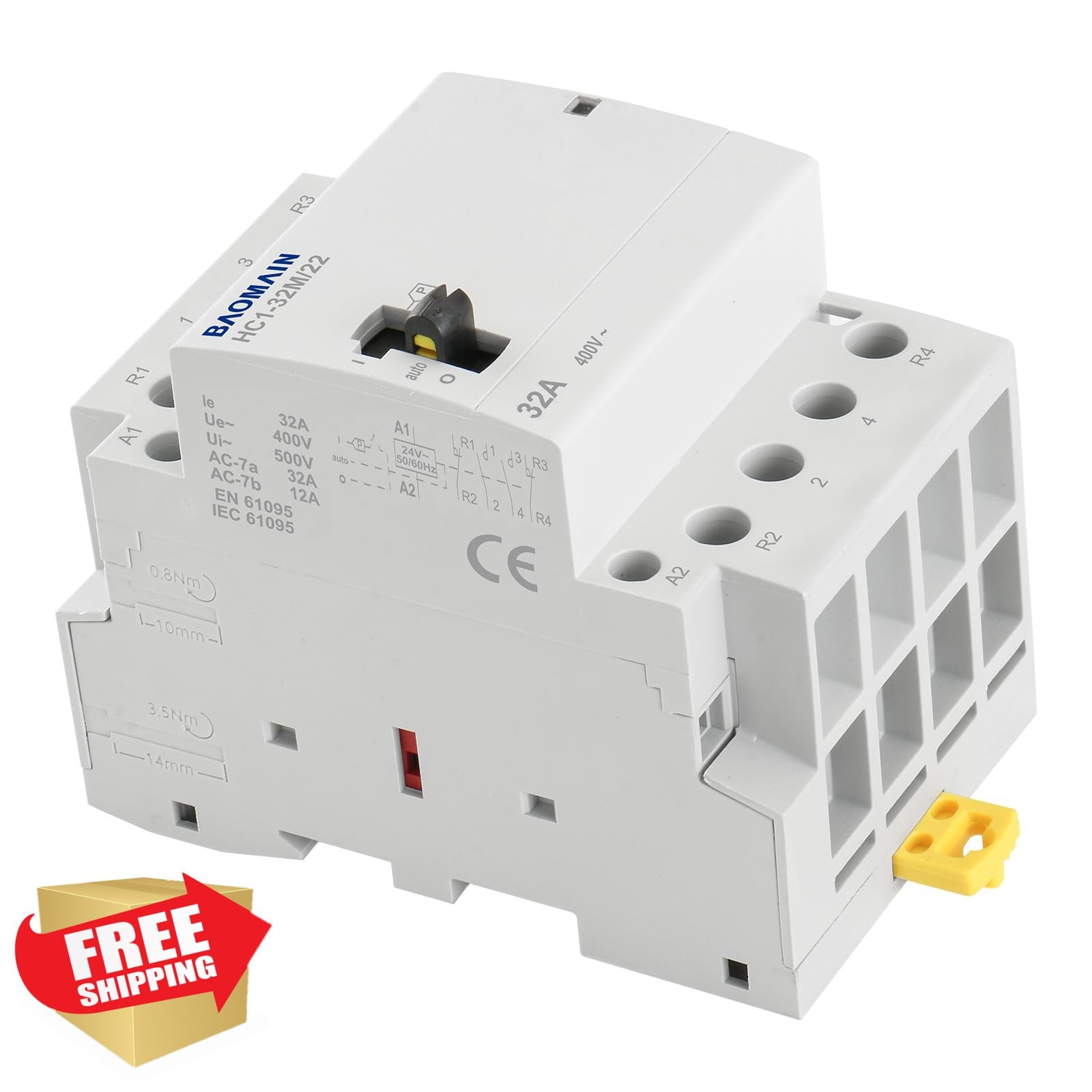 Baomain 24V 32A AC Contactor 2NO2NC