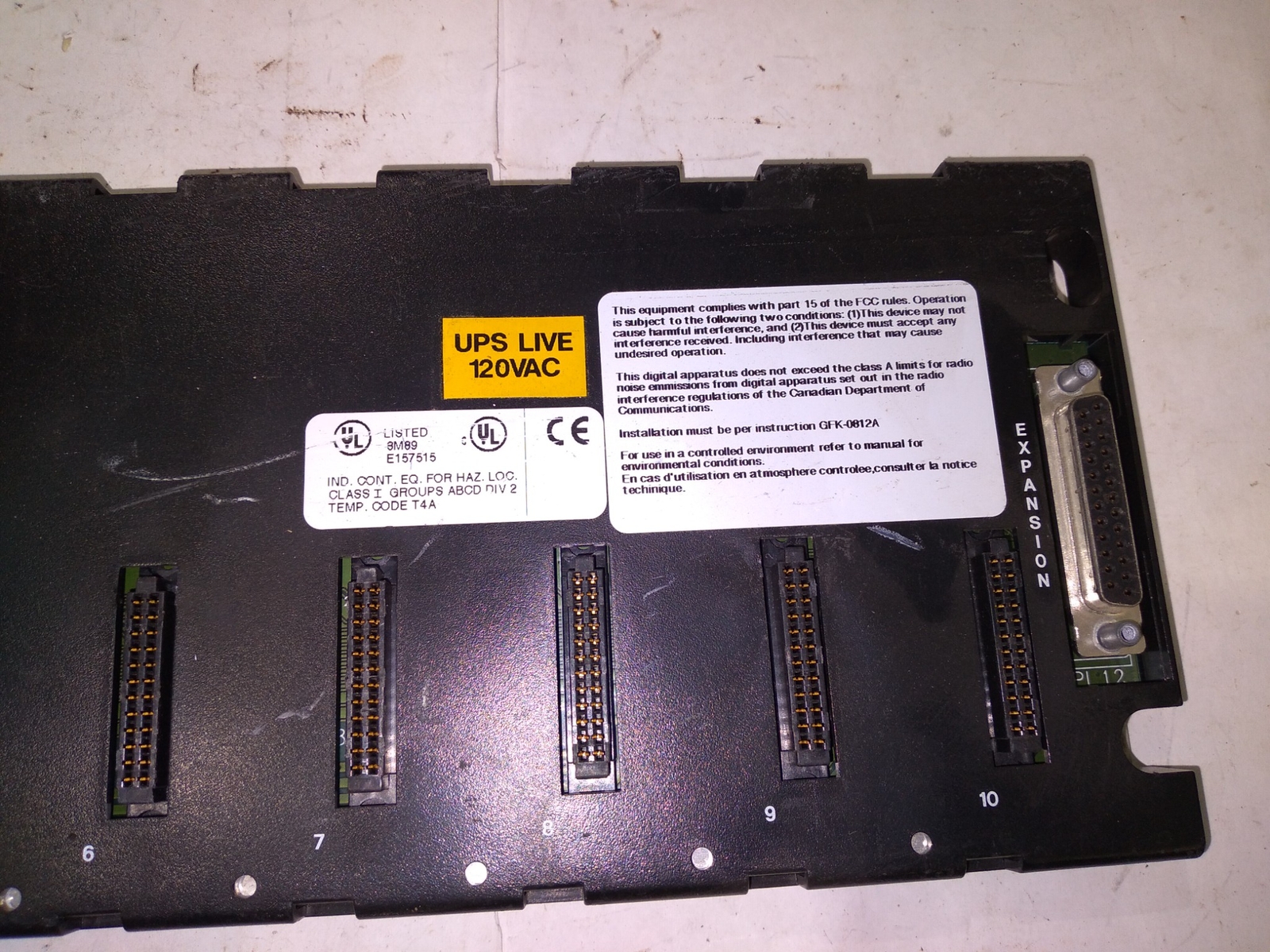 IC693CHS392G 10 SLOT EXPANSION EMI ENHANCED 120VAC