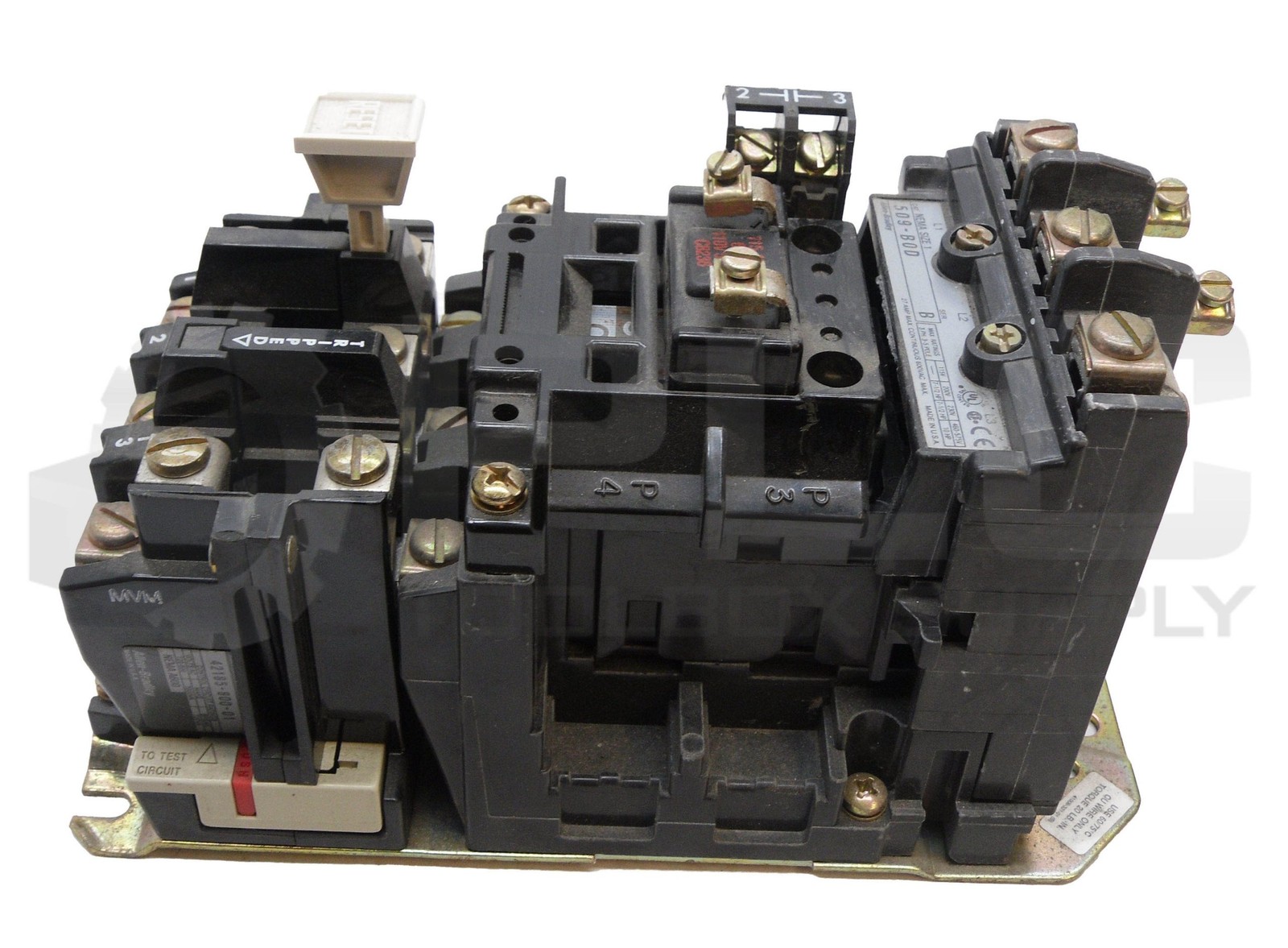 ALLEN BRADLEY 509-B0D /B STARTER W/ CB236 COIL W/ 42185-800-01 W/ 595-A /C