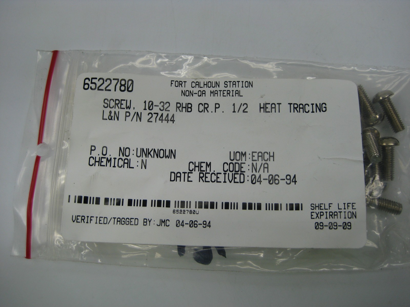 L&N 27444 SCREW LOT OF 12 NSNP