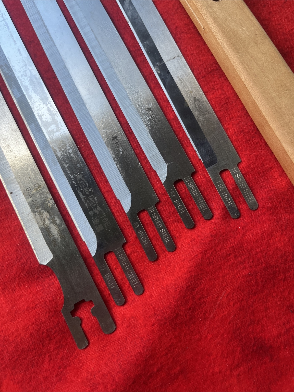 MIXED LOT OF 6 KNIFE MAIMING CUTTING BLADES GOLDEN EAGLE & DURO ACUT (k14)