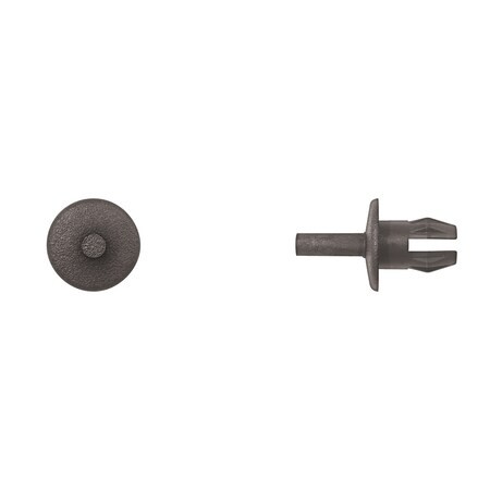 DISCO 10928PK Blk Nyln Push Type Ret 8.5mm Hole 16mm Fl 13.5mm Stem PK50