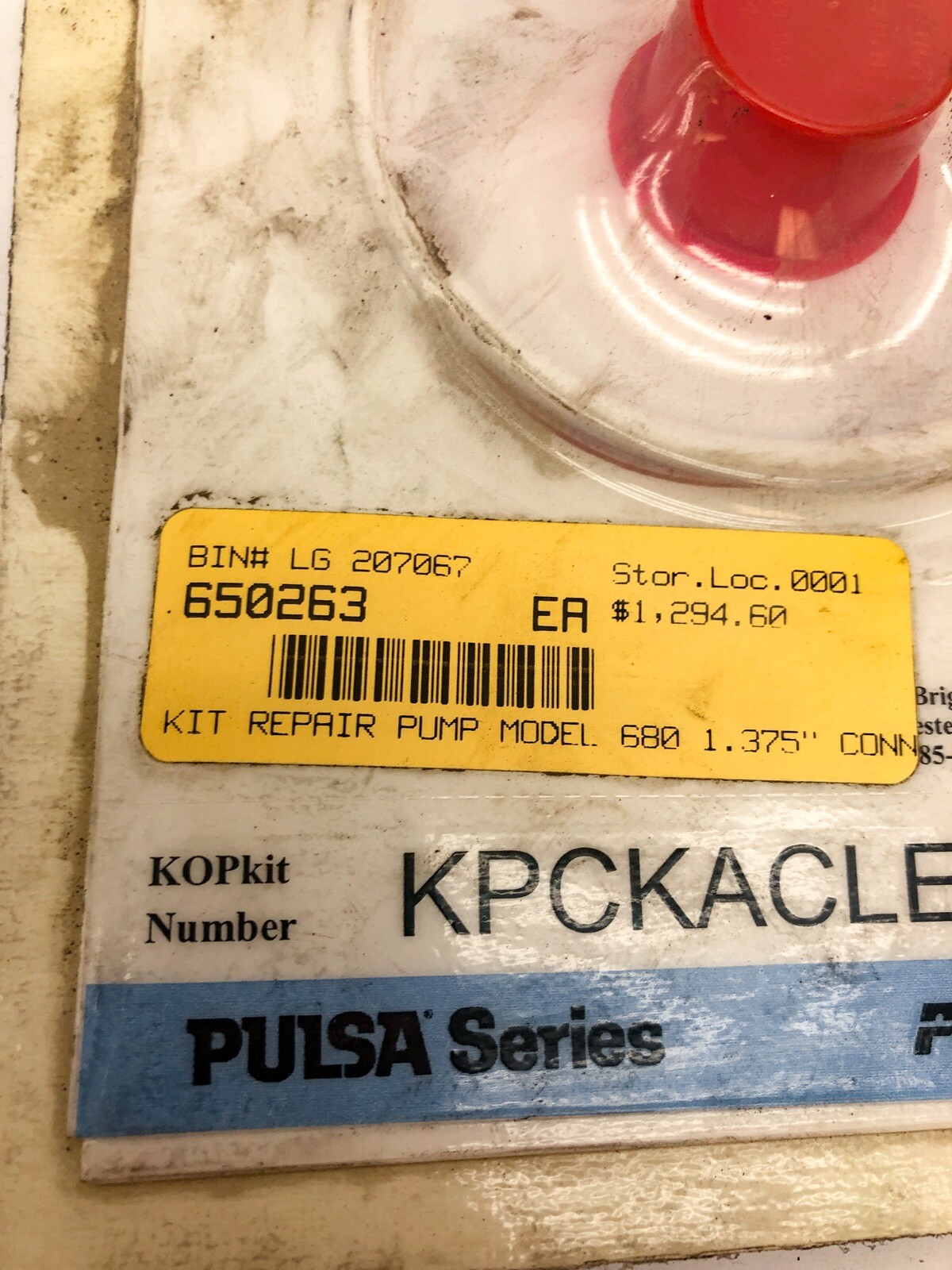 IDEX PULSAFEEDER KPCKACLEJKK 650263 REPAIR PUMP KIT MODEL 680-1.375