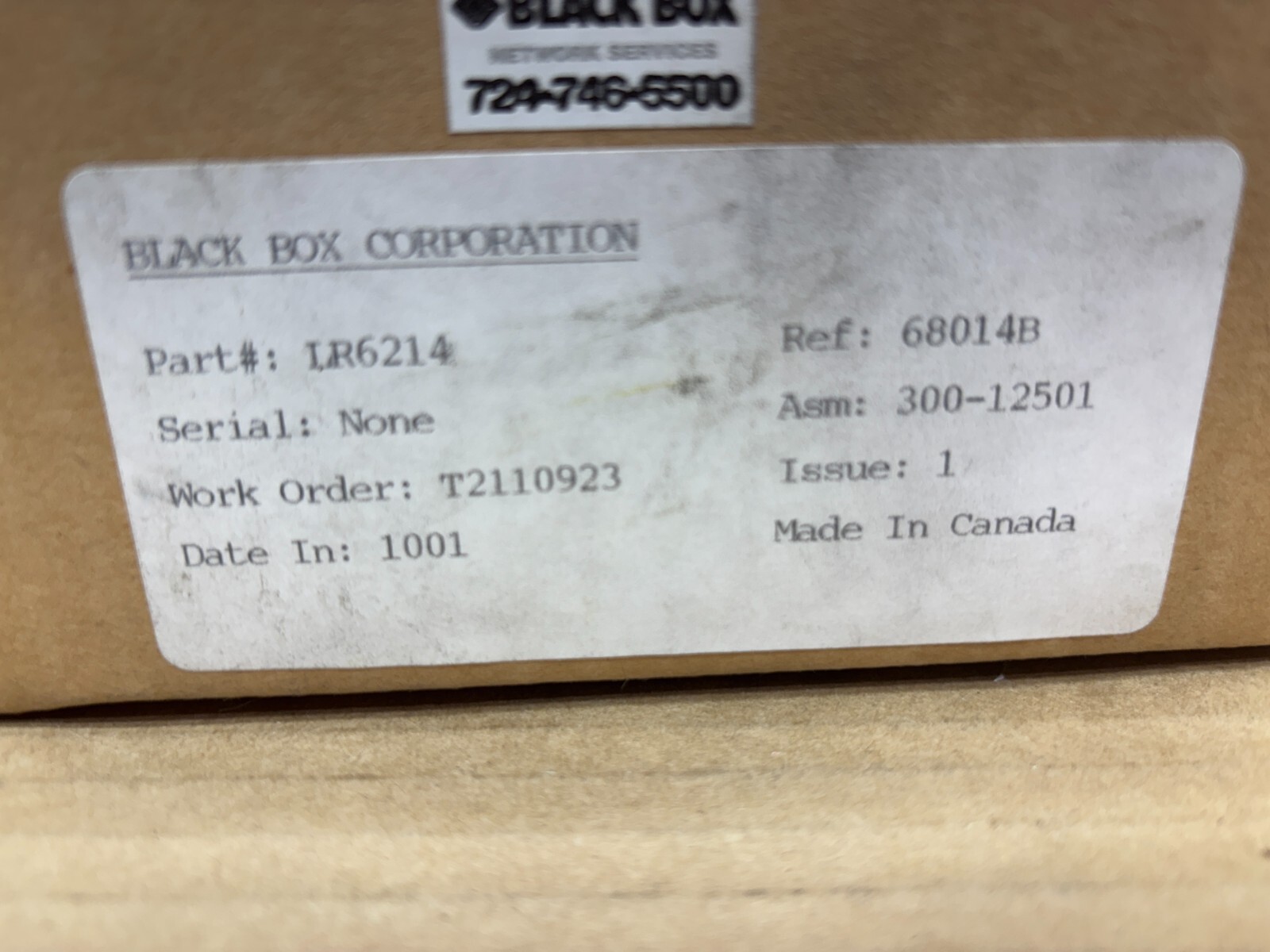 Black Box LR6214 Interface Module VDC Logic Brain Machine Control