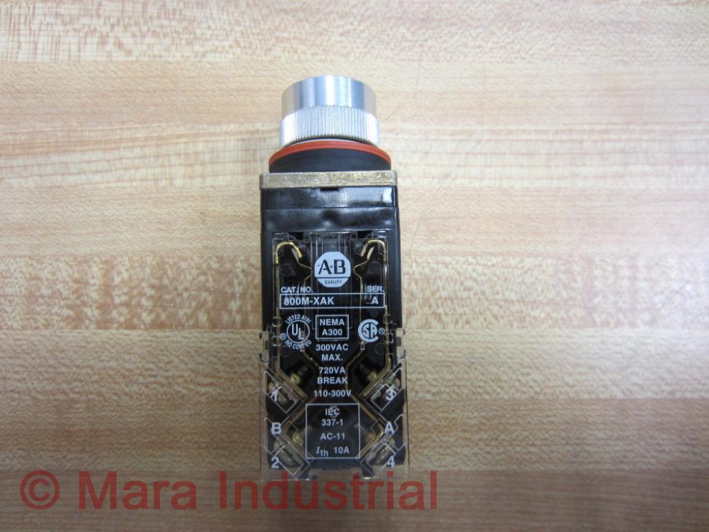 Allen Bradley 800MR-HH2BLAK Selector Switch 800MRHH2BLAK Series C