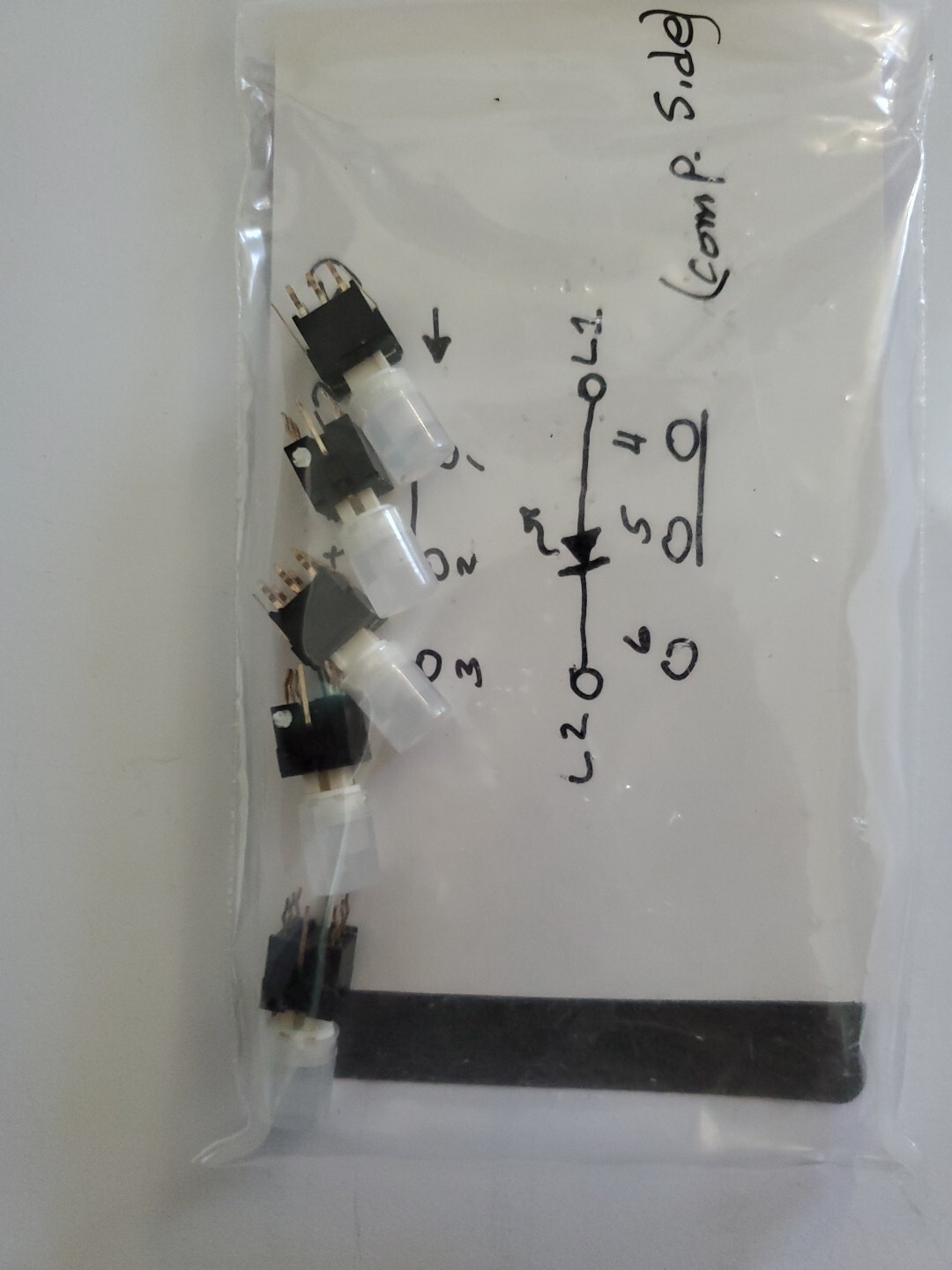 E-SWITCH/Lamb Industries B240020 LP40A1PBCTB E Switch Pk/5