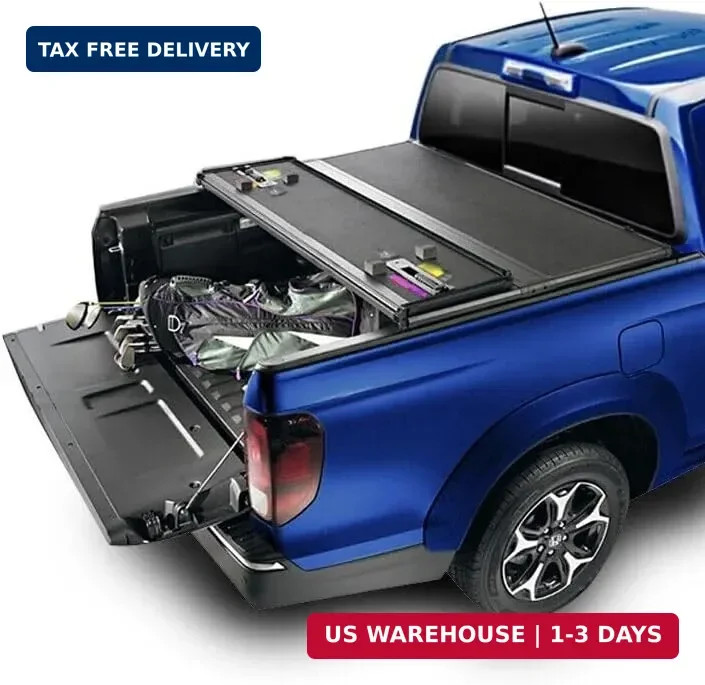 Hard TRI-FOLD Truck Bed Tonneau Cover Compatible with Jeep Gladiator 2020-2026 5