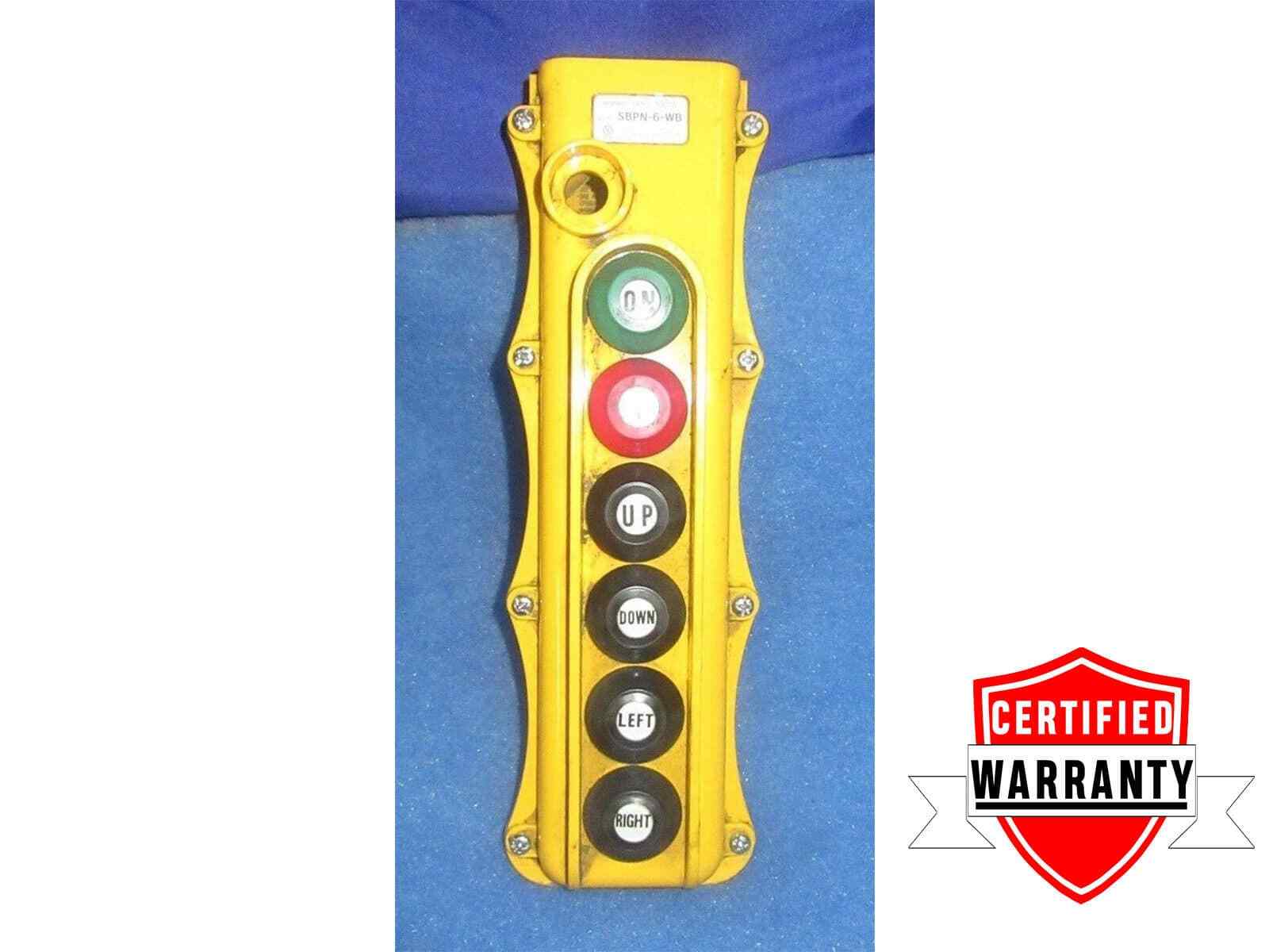 ELECTROMOTIVE SYSTEMS, INC. SBPN-6-WB PENDANT CONTROL STATION 1YR WARRANTY