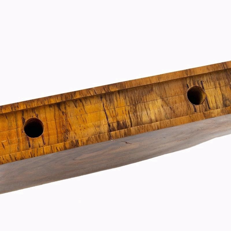 Live Edge Teak Floating Shelves, Set of 3