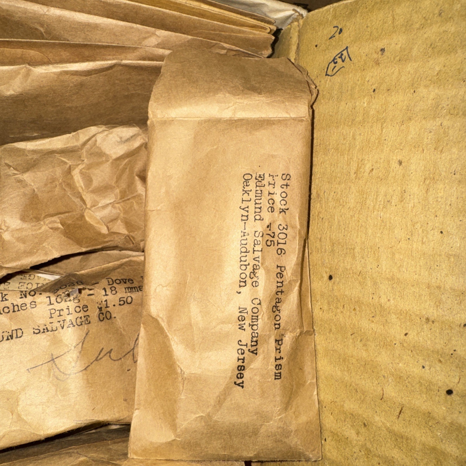 Large Lot Assorted Optical Lens prisms convex EDMUND Salvage Company New Jersey
