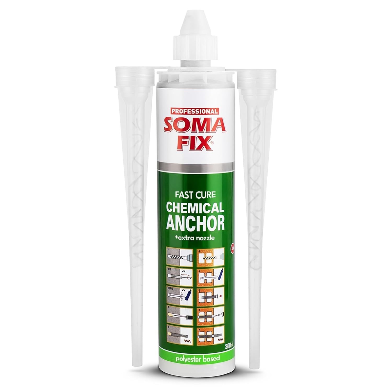 Construction Adhesive – Fast Curing Anchoring Adhesive for Concrete, Brick, S…