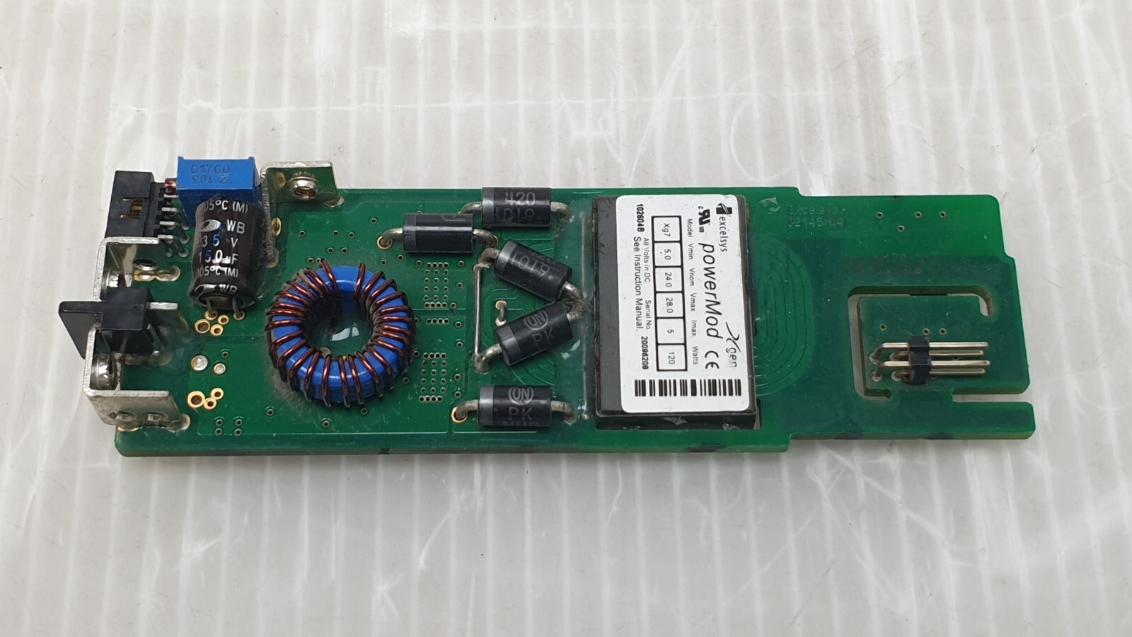 Excelsys PowerMod Xgen XG7 5.0 to 28.0 VDC, 5A, 120W 102604B