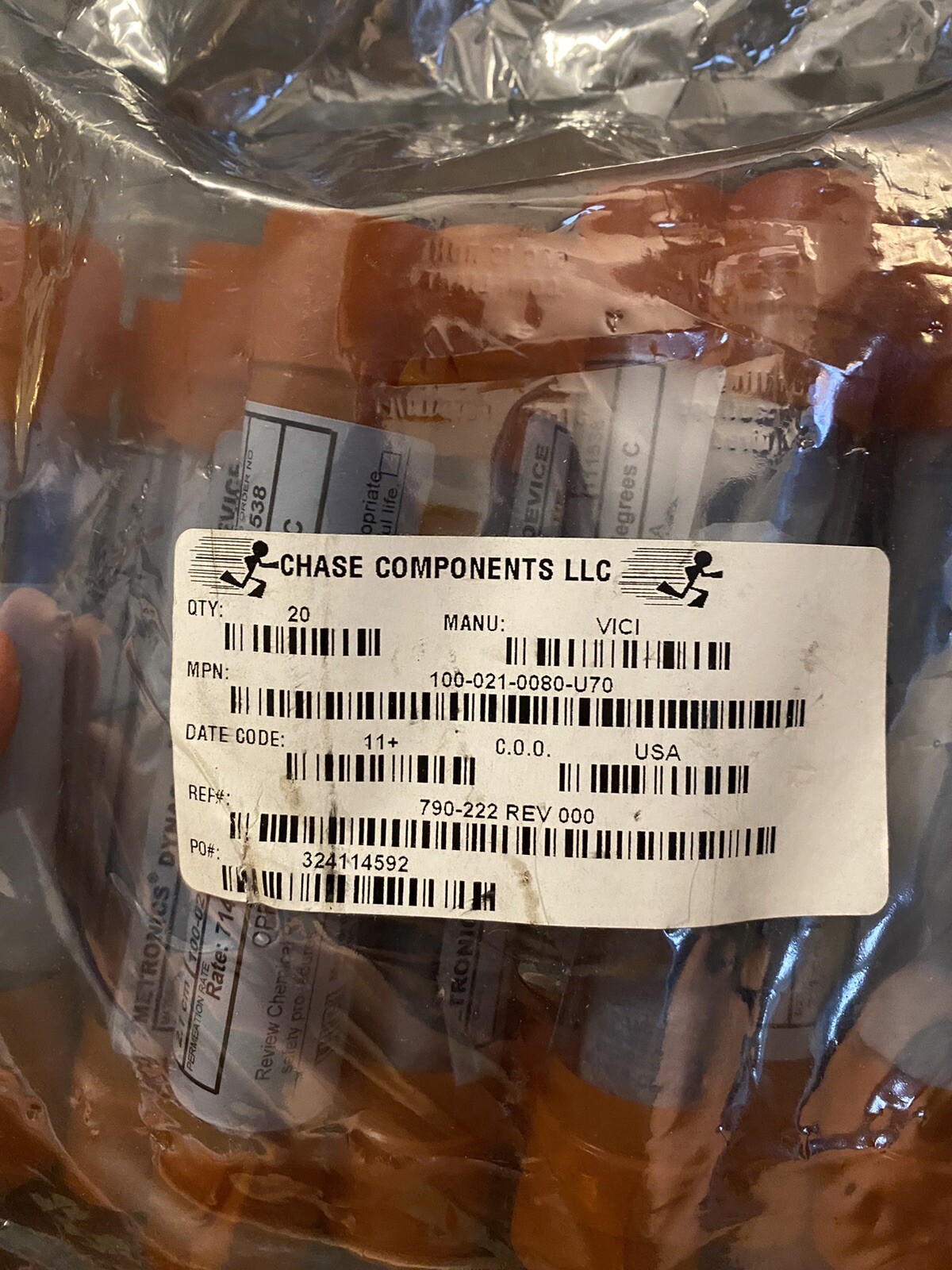 Metronics Dynacal Permeation Device Part No. 100-021-0080-U70 – New lot of 20