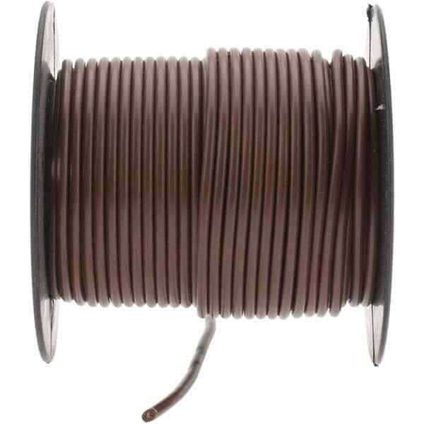 EastPenn 23428 16 AWG, 100′ OAL, Hook Up Wire Brown Vinyl Jacket