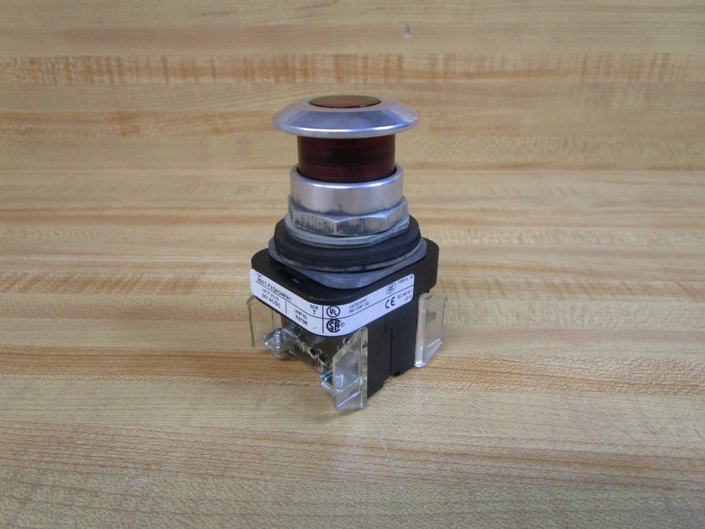Allen Bradley 800T-FXQH24RA1 Red Button W/ 800T-XA1 & 800T-Blank (Pack of 3)
